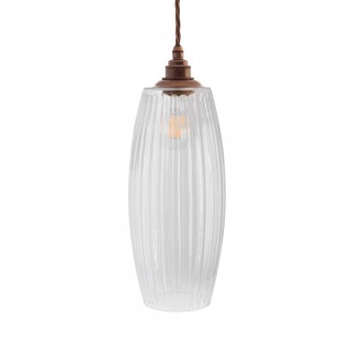 Henley Curve Fluted Glass Pendant Light